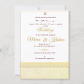  Indian Wedding Invitation  Kaart (Voorkant)