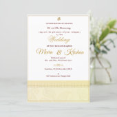  Indian Wedding Invitation  Kaart (Staand voorkant)