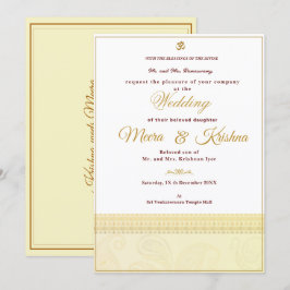  Indian Wedding Invitation  Kaart
