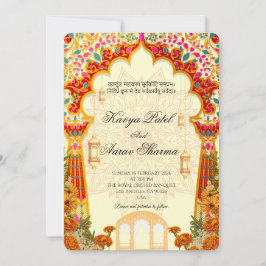 Indian Wedding Invitations for USA Kaart