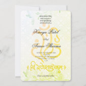 Indian Wedding Invitations for USA Kaart (Achterkant)