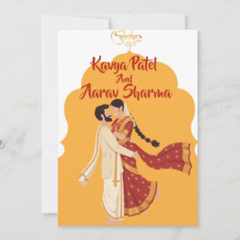 Indian Wedding Invitations for USA Kaart