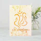 Indian Wedding Invitations for USA Kaart (Staand voorkant)