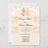Indian Wedding Invitations for USA Kaart (Achterkant)