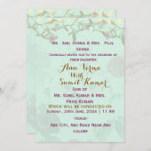 Indian Wedding Invitations  Kaart (Voorkant / Achterkant)