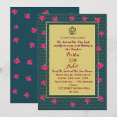 Indian Wedding Invitations Kaart (Voorkant / Achterkant)