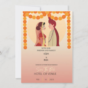 INDIAN WEDDING INVITE BOLLYWOOD KAART