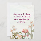 Indian Wedding Mehendi Ceremony Invitations Kaart (Achterkant)