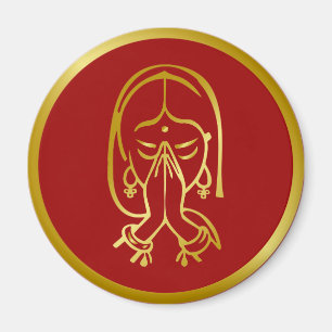 Indian Welcome Gesture - Namaskar Magneet