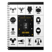 Indian Zodiac - Geometric Vedic Sign Art Journal Notitieboek (Voorkant)