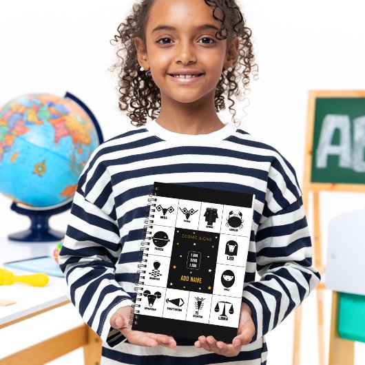 Indian Zodiac - Geometric Vedic Sign Art Journal Notitieboek