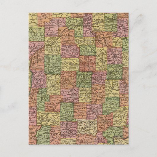 Indiana 10 briefkaart (Voorkant)