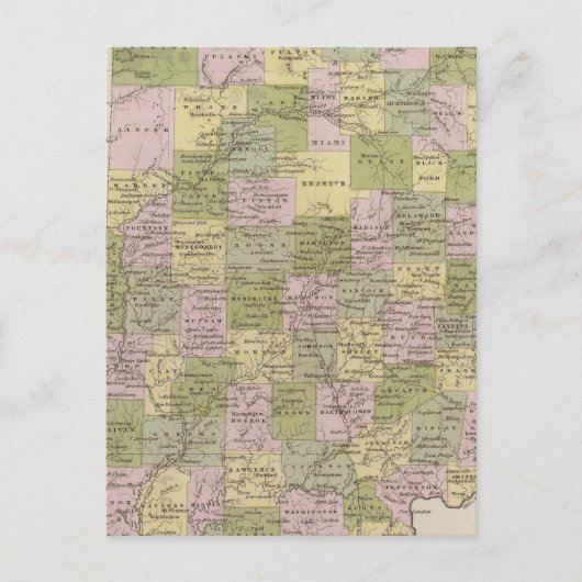 Indiana 12 briefkaart (Voorkant)