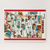  Indiana 16x20 Kaart Puzzel (Horizontaal)