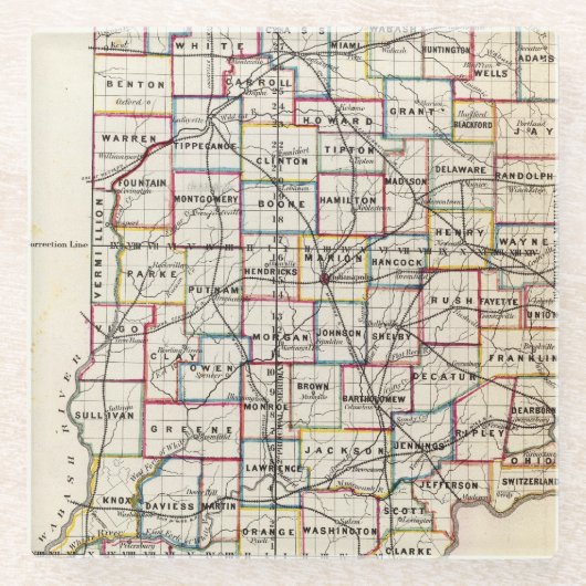 Indiana 2 glazen onderzetter (Voorkant)