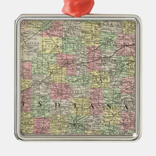 Indiana 6 metalen ornament (Voorkant)