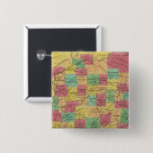 Indiana 6 vierkante button 5,1 cm (Voorkant /achterkant)