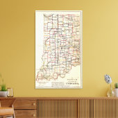 Indiana 7 canvas afdruk (Insitu (Woonkamer))