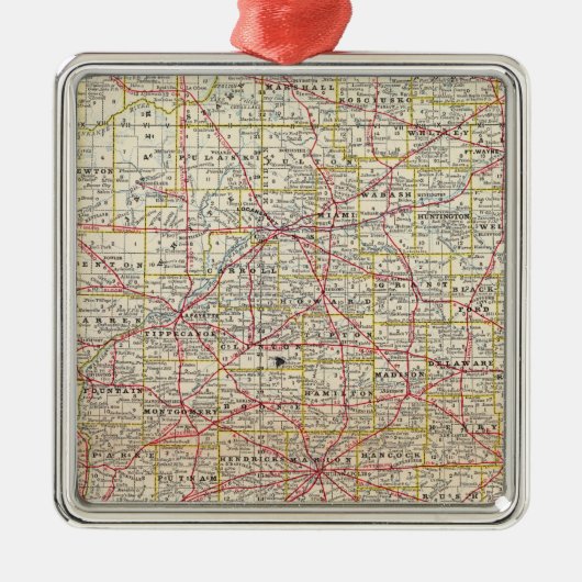 Indiana 7 metalen ornament (Voorkant)