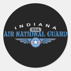 Indiana Air National Guard Ronde Sticker