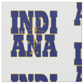 Indiana Amerikaanse staatsvlag Stof (Close Up)