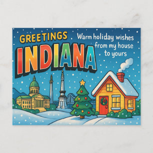 INDIANA Ansichtkaart Briefkaart