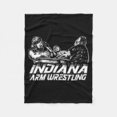 Indiana Arm Wrestling Fleece Deken (Voorkant)