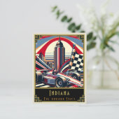 Indiana | Art. Deco Briefkaart (Staand voorkant)