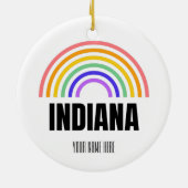 Indiana - Athletics - College - Purdue University Keramisch Ornament (Achterkant)