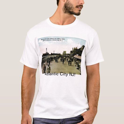 Indiana Ave Boardwalk, Atlantic City  T-shirt (Voorkant)