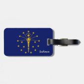 Indiana-Bagagelabels, patriottische Indiana-vlag Bagagelabel (Achterkant horizontaal)
