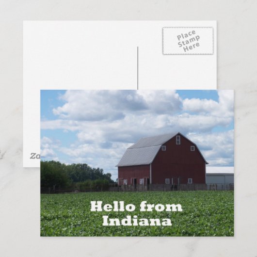 Indiana Barn Briefkaart (Voorkant / Achterkant)