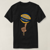 Indiana Basketbal Finger Spin T-shirt (Design voorkant)