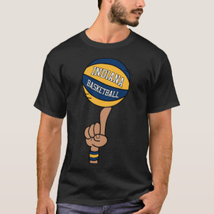 Indiana Basketbal Finger Spin T-shirt