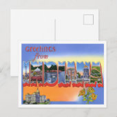 Indiana  Big Letters Briefkaart (Voorkant / Achterkant)