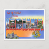 Indiana Big Letters Briefkaart (Voorkant)