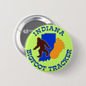 Indiana Bigfoot Tracker Ronde Button 5,7 Cm (Voorkant /achterkant)