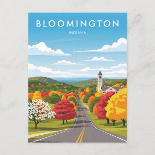 Indiana Bloomington Travel Briefkaart