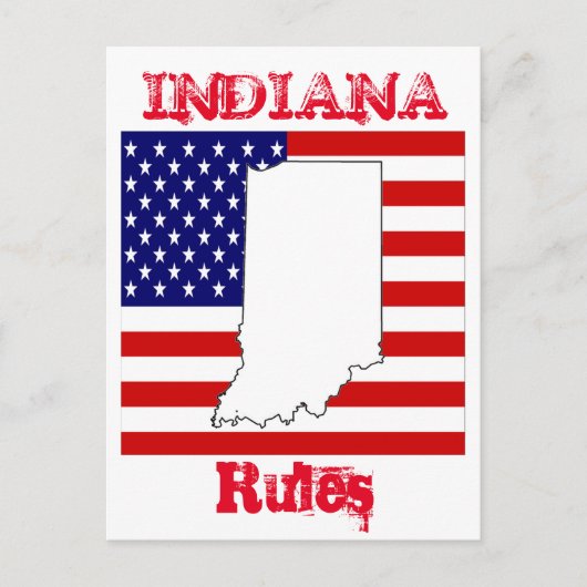 INDIANA BRIEFKAART (Voorkant)