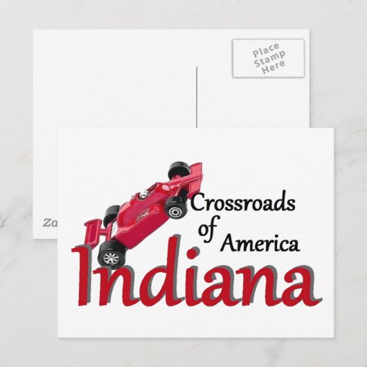 INDIANA BRIEFKAART (Voorkant / Achterkant)