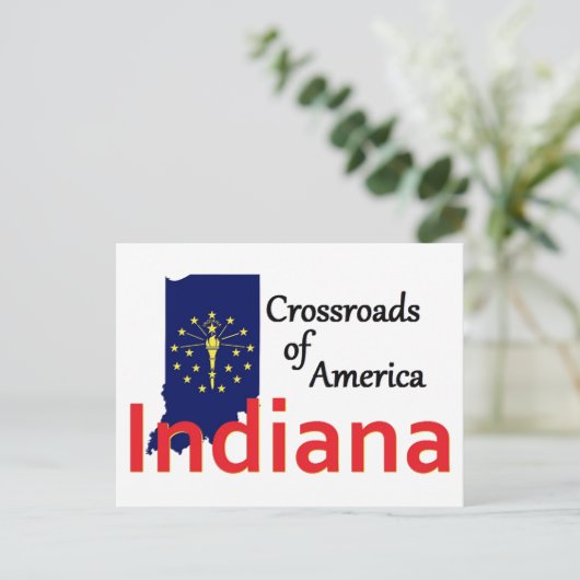 INDIANA BRIEFKAART (Staand voorkant)