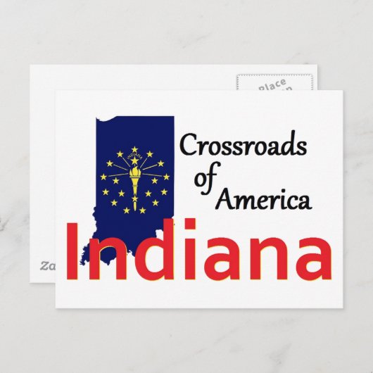 INDIANA BRIEFKAART (Voorkant / Achterkant)