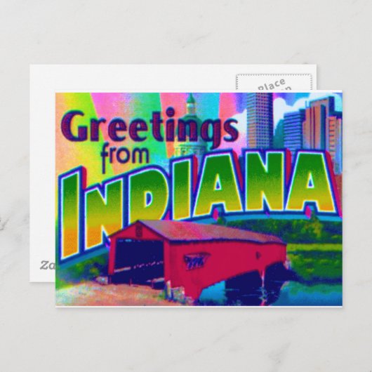 Indiana Briefkaart (Voorkant / Achterkant)