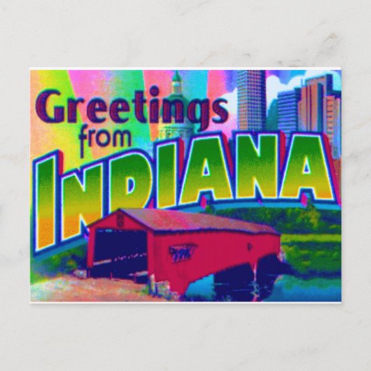 Indiana Briefkaart (Voorkant)