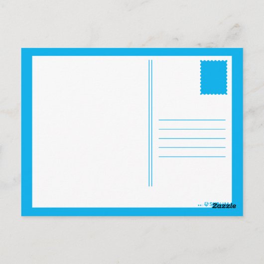 indiana chill blur briefkaart (Achterkant)