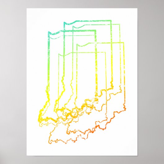 indiana chill blur poster (Voorkant)