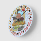 Indiana Clock Ronde Klok (Hoek)