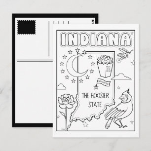 Indiana Color Me Collage Briefkaart