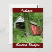 Indiana Covered Bridge Briefkaart (Voorkant / Achterkant)