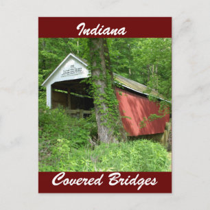 Indiana Covered Bridge Briefkaart